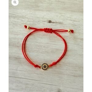 Elegant Red and Gold Bracelet